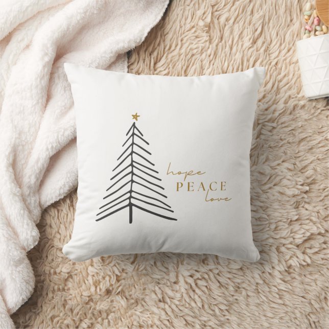 Noël Vacances espoir paix amour Jouer des oreiller (Couverture)