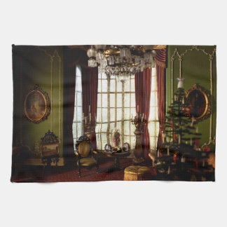 Noël victorien - Serviette de cuisine