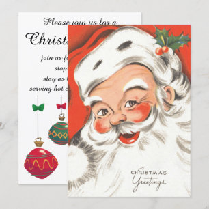 Noël Vintage, Invitation de Jolly Santa Claus