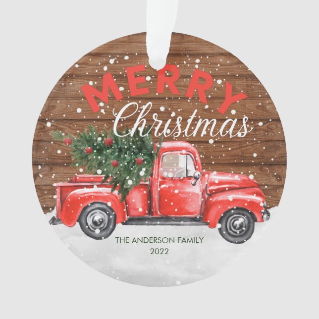 Noël vintage Red Truck (devant)