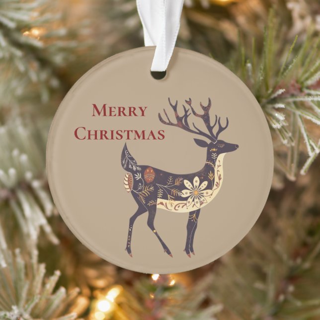 Noël Whimsical Brown Deer (Arbre)