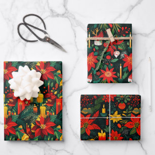 Noelivio – Künstlerische Weihnachtswelten Geschenkpapier Set