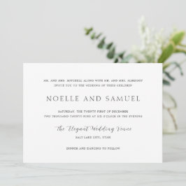 Noelle Elegant Wedding Einladung