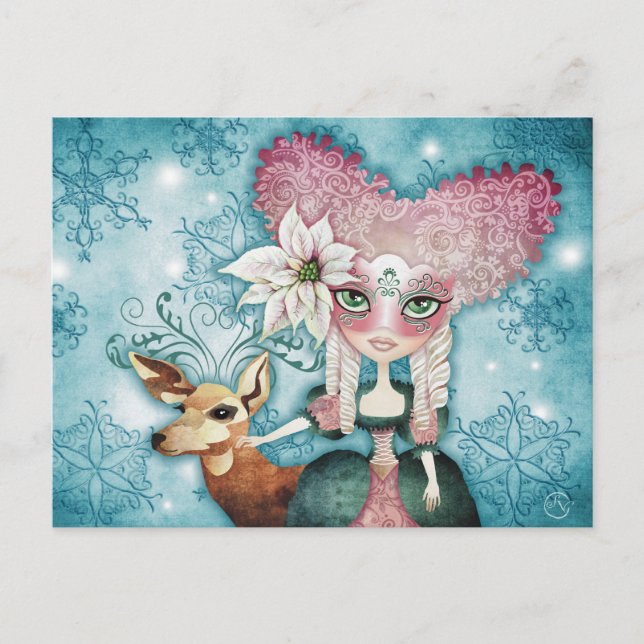 Noelle's Winter Magic Postkarten (Vorderseite)