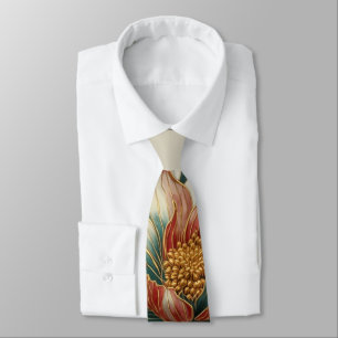 Nœud de cravate formel fleur cloisonnée unique