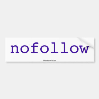 nofollow Autoaufkleber