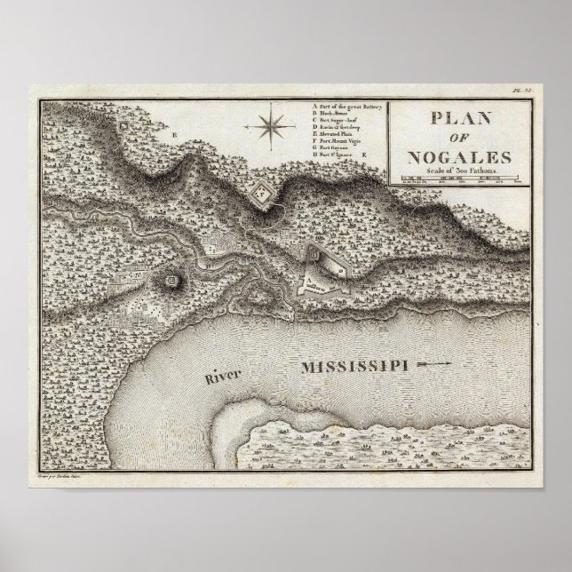 Nogales-Plan Poster (Vorne)