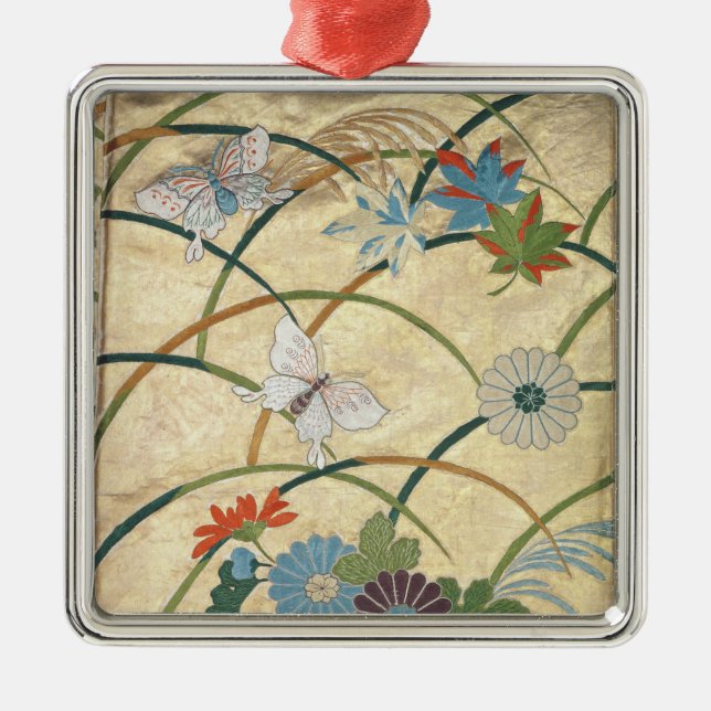 Noh Robe Ornament Aus Metall (Vorne)