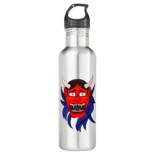 Noh Theater Hannya Japanisch Edelstahlflasche
