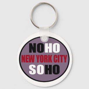 NoHo SoHo New York City Schlüsselkette Schlüsselanhänger