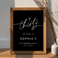 NOIR 30. Geburtstag Party Begrüßungszeichen