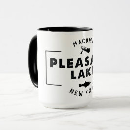 Noir agréable de lac tasse combinée de 15 onces