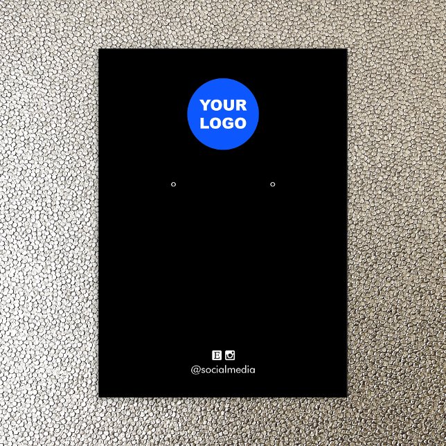 Noir Ajouter Logo Porte-bijoux Porte-bijoux (Créateur téléchargé)