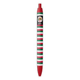 Noir Algérie Drapeau mignon stylo d'encre noire Patriot