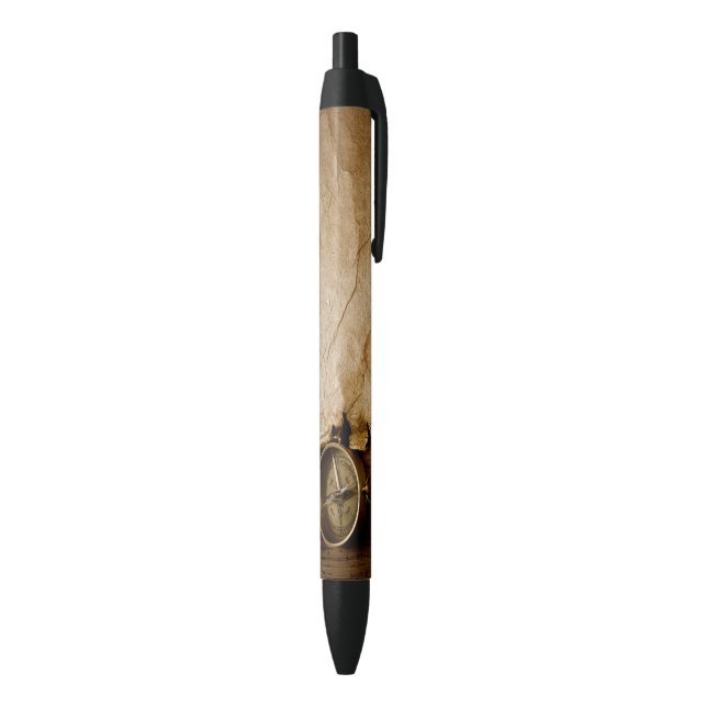 Noir Ancien stylo papier et stylo compass! (Bas (Vertical))
