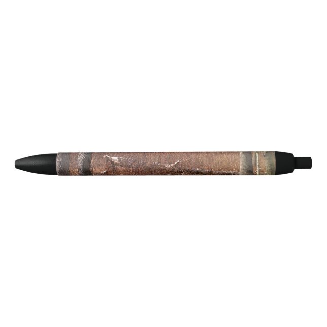 Noir Arbre en chute dans le stylo à bois (Devant)
