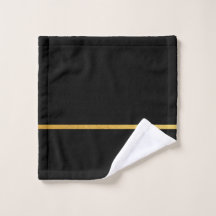 Noir avec bande d'or