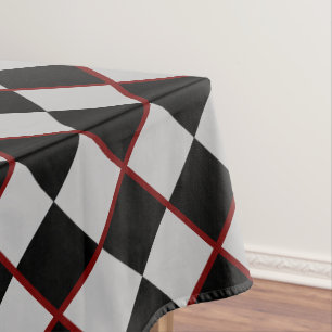 Noir avec chèque nappe Sport Design