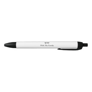 Noir Avec le stylo de famille