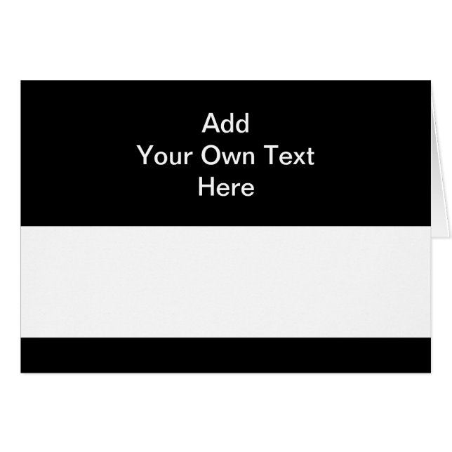 Noir avec le texte blanc de secteur et de coutume (Devant horizontal)