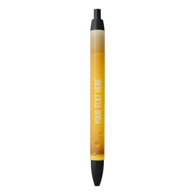 Noir BEER stylo personnalisé (devant Vertical)