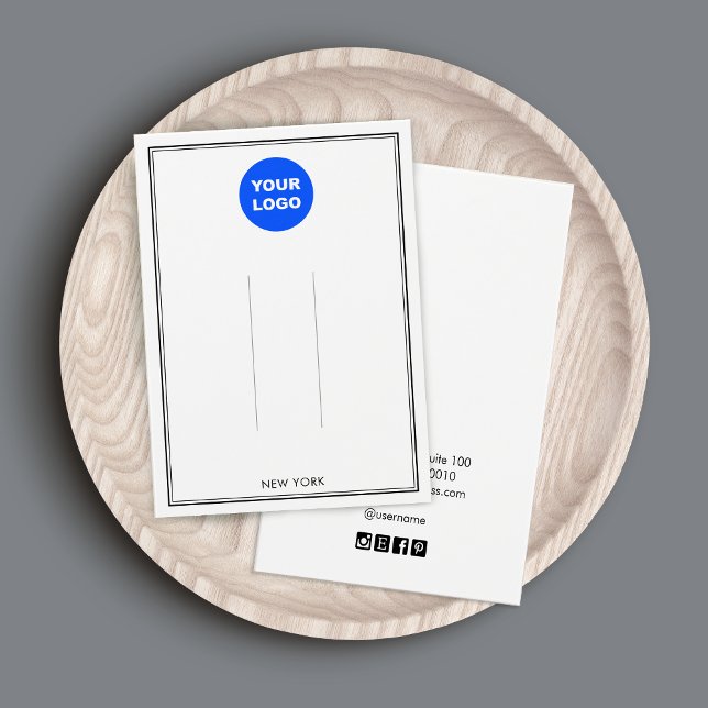 Noir Blanc Ajouter Logo Clip à cheveux Écran d'acc (Créateur téléchargé)