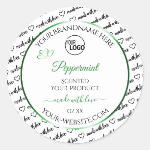 Noir Blanc Cloud Produit Étiquette Logo Vert