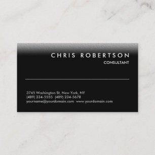 Noir blanc gris Carte de visite tendance