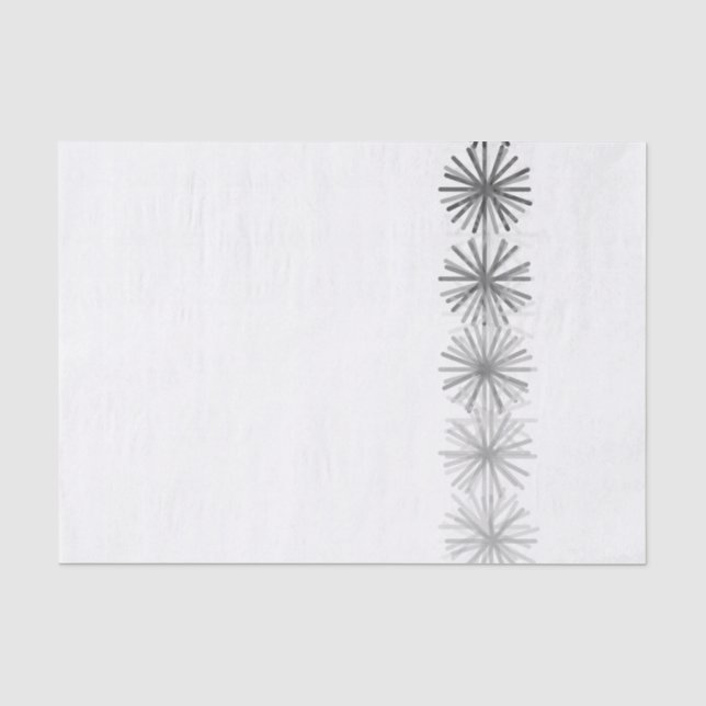 Noir, blanc, gris, papier de soie de soie (Recto)