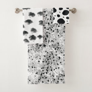 noir blanc moderne dalmate taches animal motif
