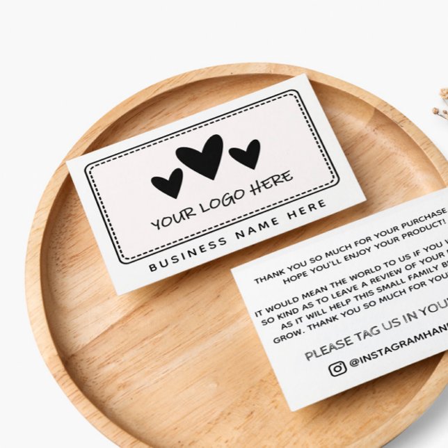 Noir Blanc Votre Logo Merci Pour Shopping (Créateur téléchargé)