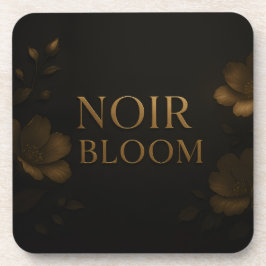 Noir Bloom Affirmation Watch | Elegant Black Mindf Getränkeuntersetzer
