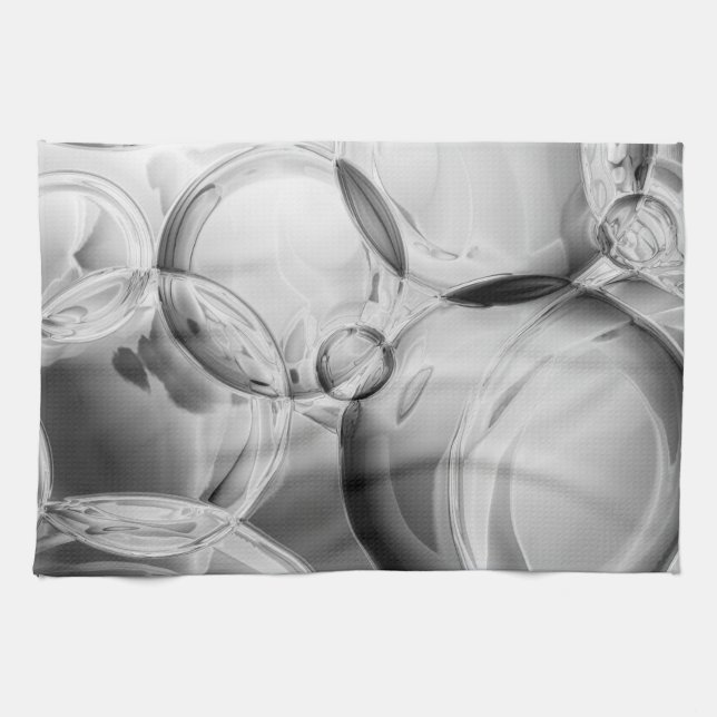 Noir Bubbles Küchentuch (Horizontal)