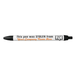 Noir Ce stylo a été volé de (votre nom de la société)