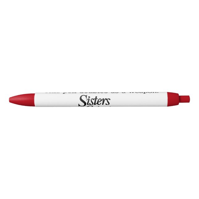 Noir Ce stylo sert d'arme. (Devant)