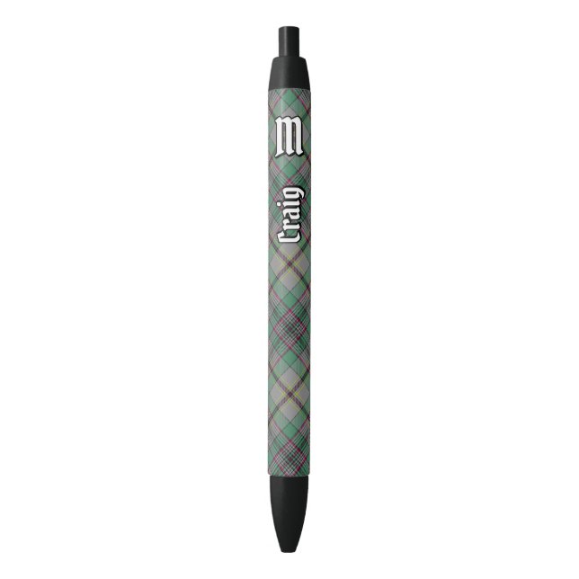 Noir Clan Craig Stylo À Encre Tartan (devant Vertical)