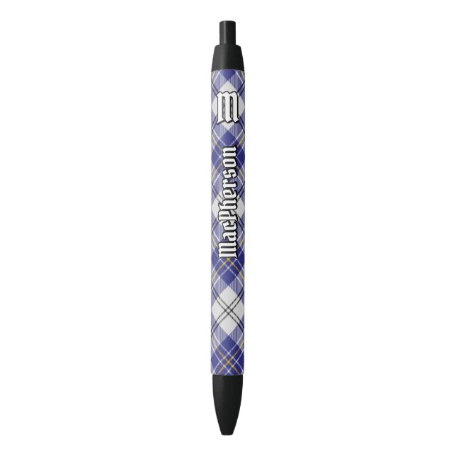 Noir Clan MacPherson Robe Bleue Stylo à encre tatan (devant Vertical)