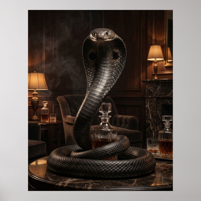 Noir Cobra Rauchzimmer Poster (Vorne)