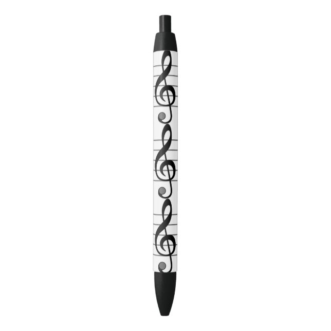 Noir Conception Pen Company de note musicale de stylo (devant Vertical)