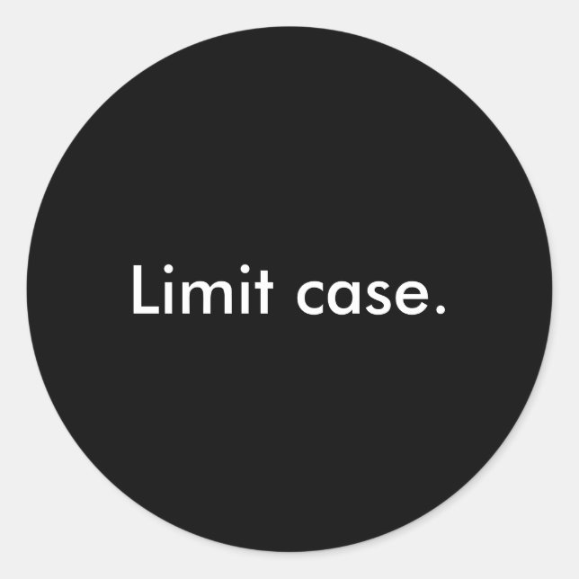 Noir "coque de limite". Autocollants (Devant)