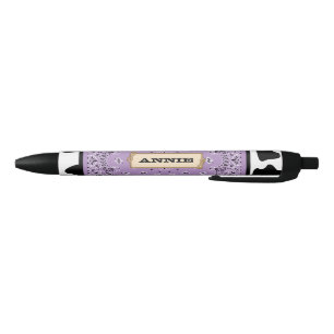 Noir Cow-girl pourpre, stylo de bandanna