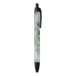 Noir Dandelion stylo avec gouttes d'eau