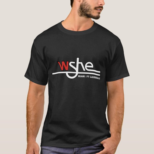 Noir de base du T-shirt des hommes de WSHE (Devant)