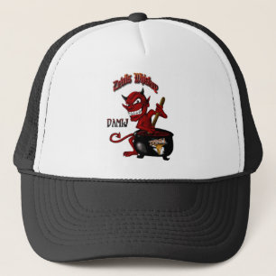 Noir de casquette de whiskey de diables