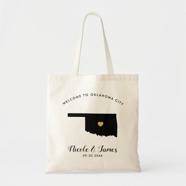 Noir de Fourre-tout de sac d'accueil de mariage de (Devant)