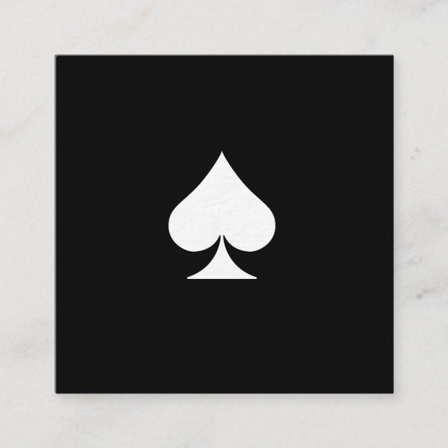 Noir de la meilleure qualité de luxe de carte de (Devant)