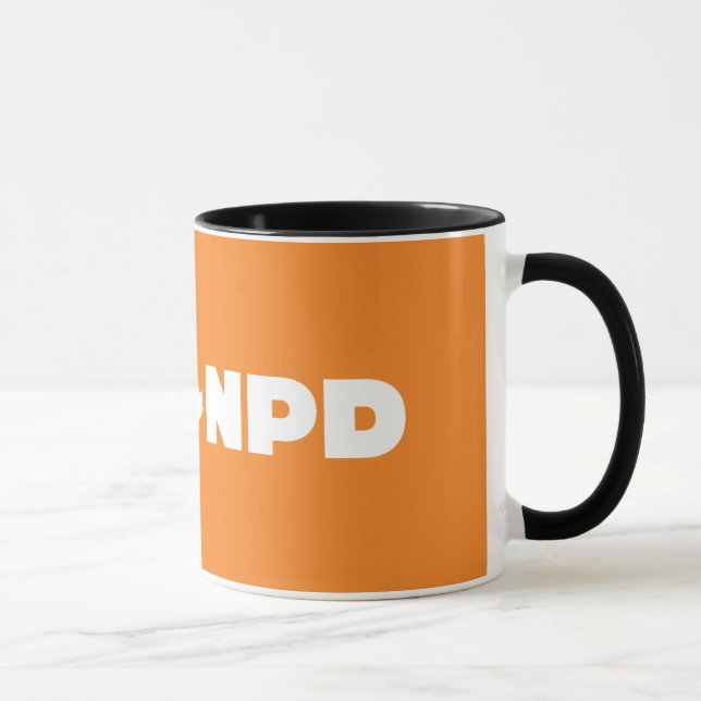 Noir de NDP tasse de sonnerie de 11 onces (Droite)