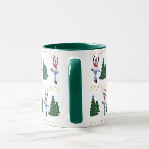 Noir de nouvelle année de ballerine tasse combin