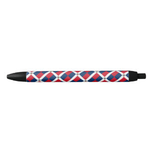 Noir Drapeau République Dominicaine stylo