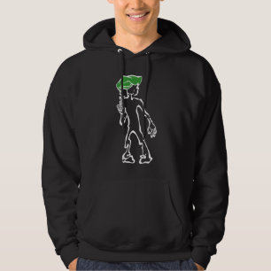 Noir du sweat - shirt à capuche des hommes